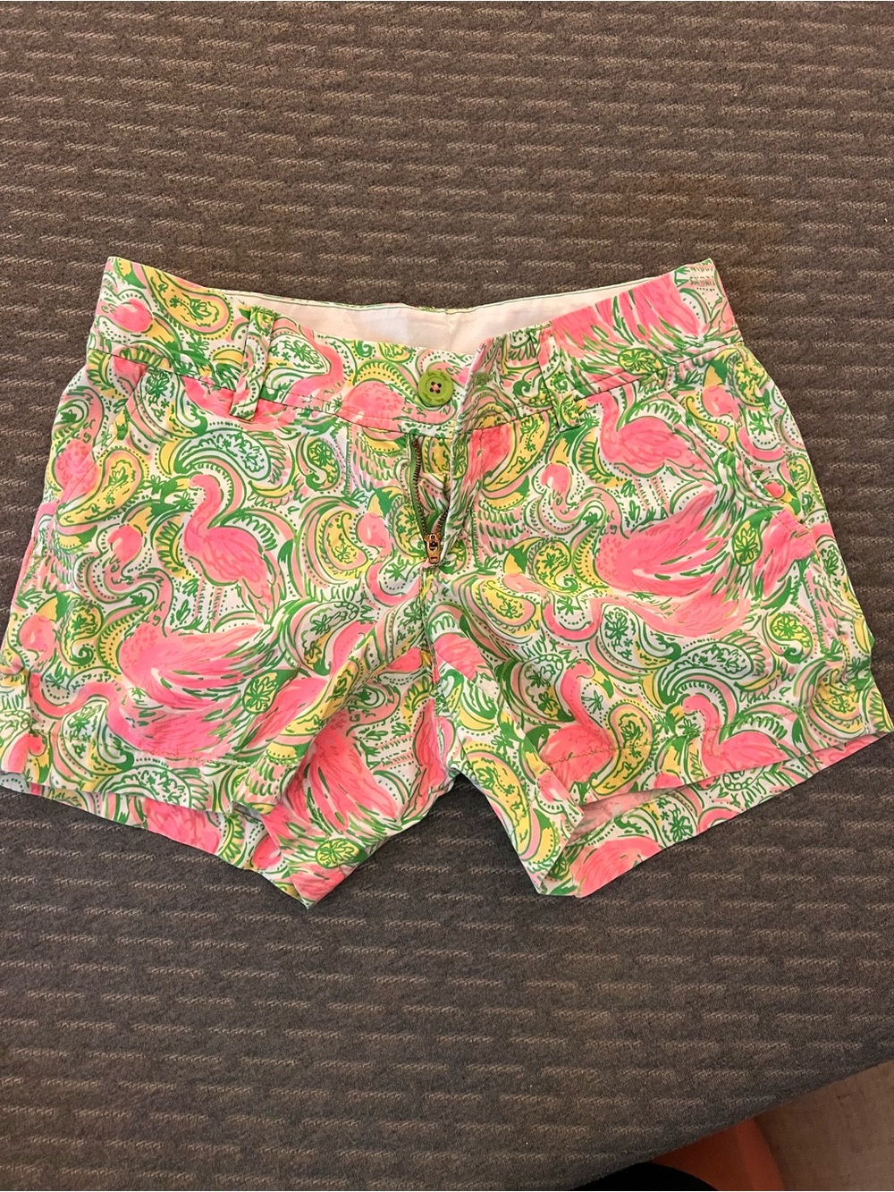 Lilly Pulitzer Pink Flamingo Paisley Shorts